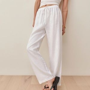 Reformation Olina Linen Pant - S Petite Length
